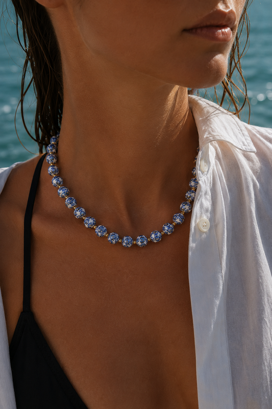Collar Azure Bloom