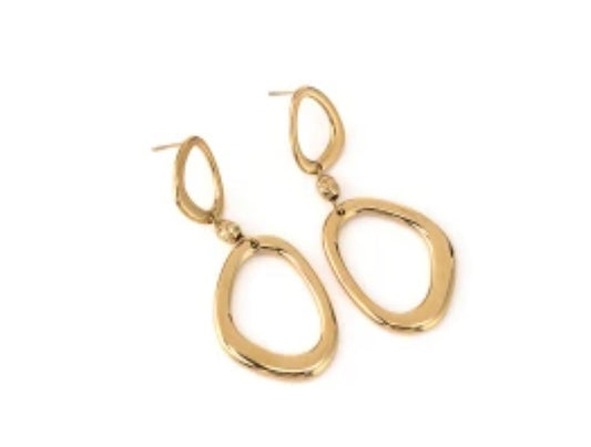 Pendientes Oblique Gold