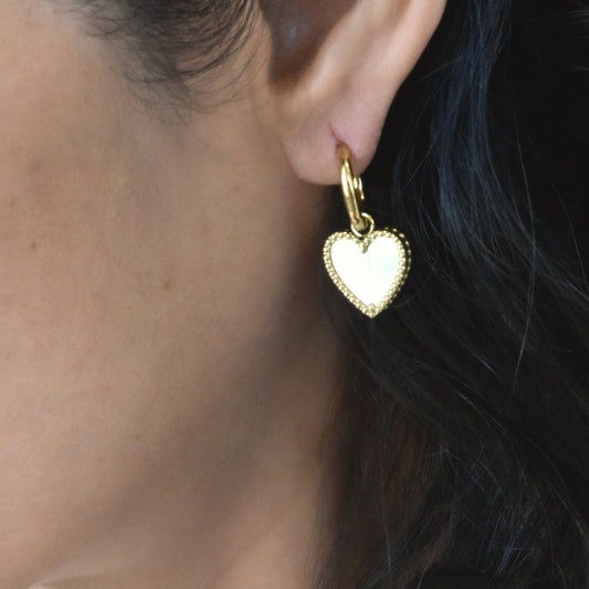 Pendientes Milk Heart