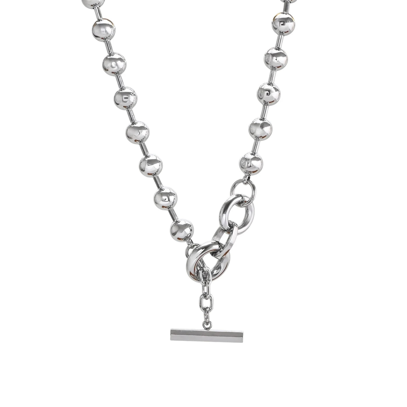 Collar estilo industrial bolas acero 
