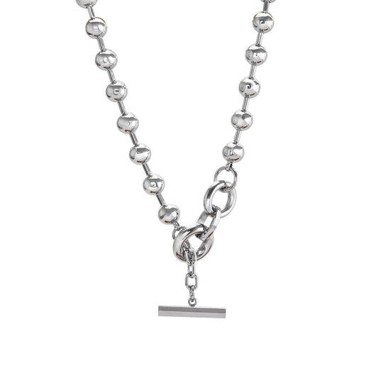 Collar estilo industrial bolas acero 