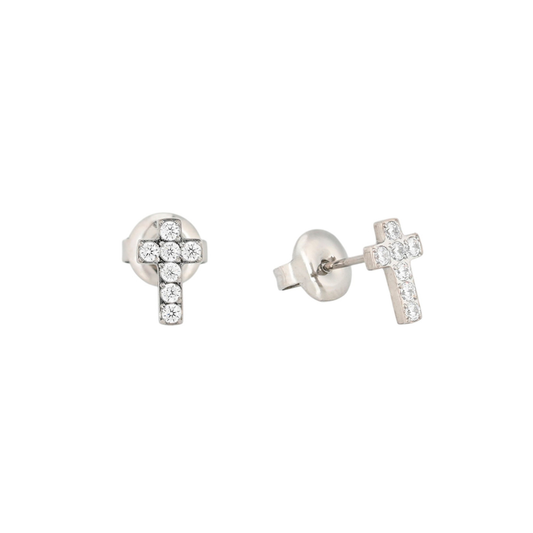 Pendientes Crystal Cross